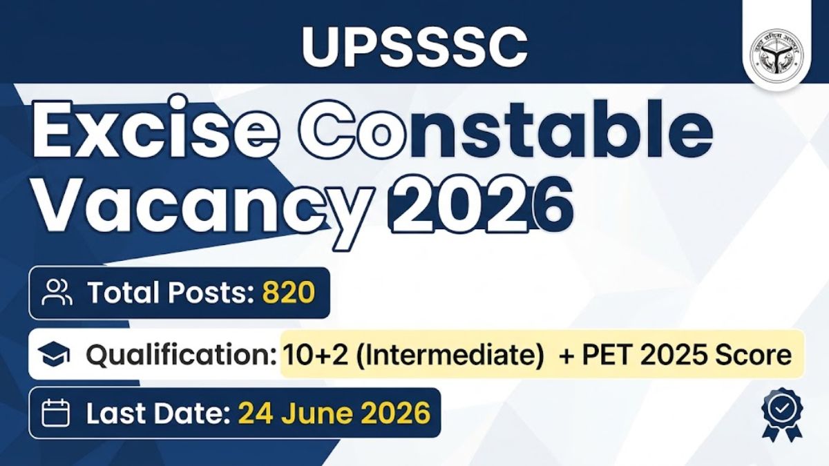 UPSSSC Excise Constable Online Form 2026